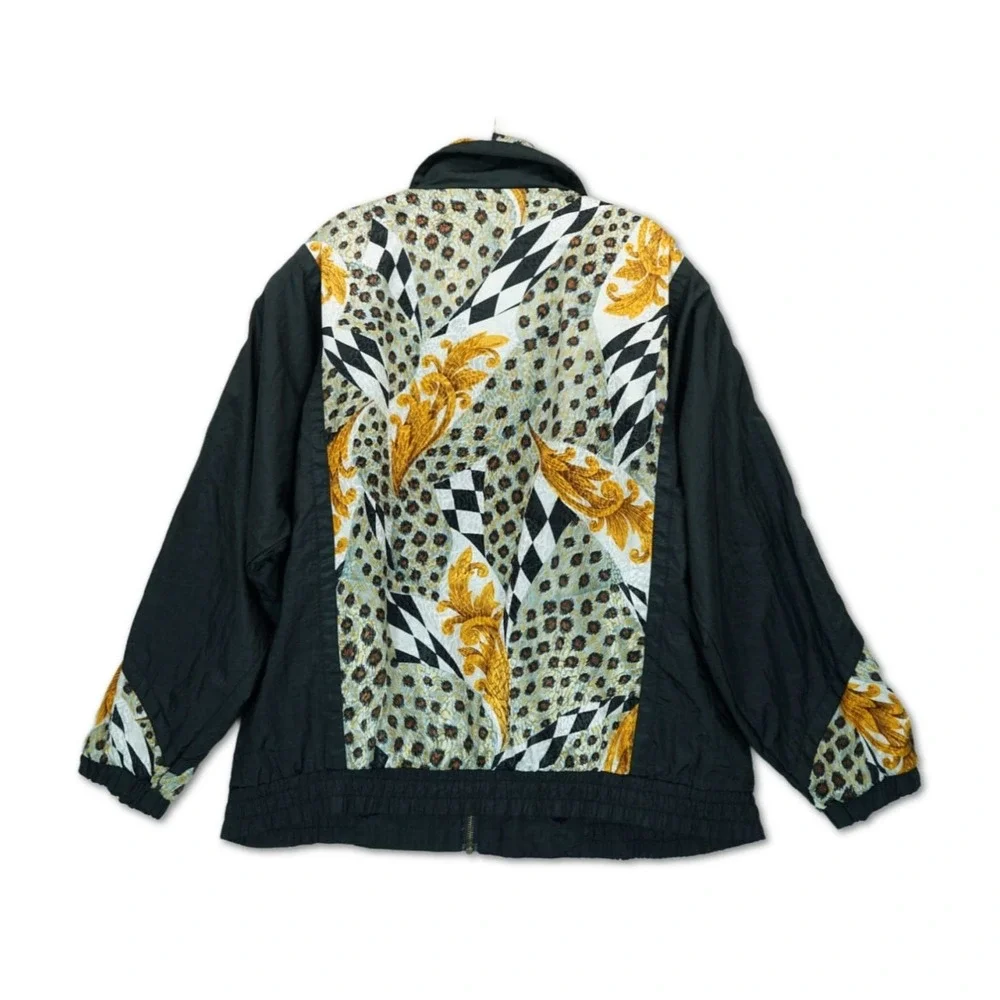 Vintage Venezia Vitale 80s Women's Windbreaker Bomber Style Full Zip‎ Size 14/16